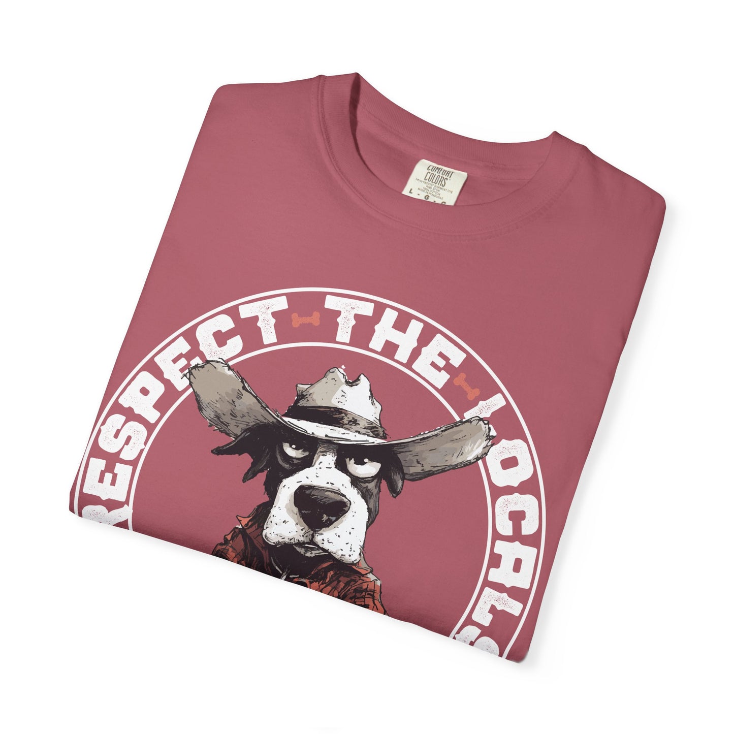 Respect the Locals T-shirt with Cowdog Design
