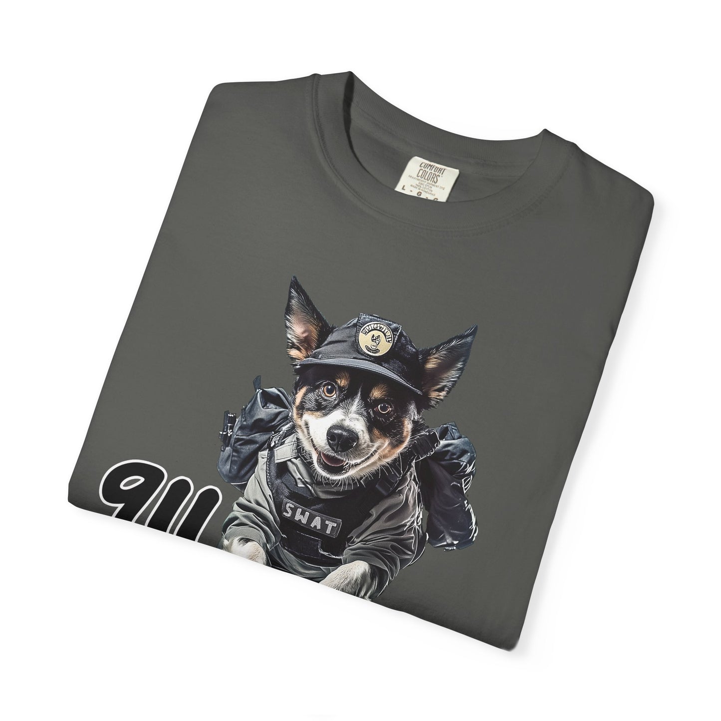 Heeler 911 Unisex T-shirt - Police Dog Design