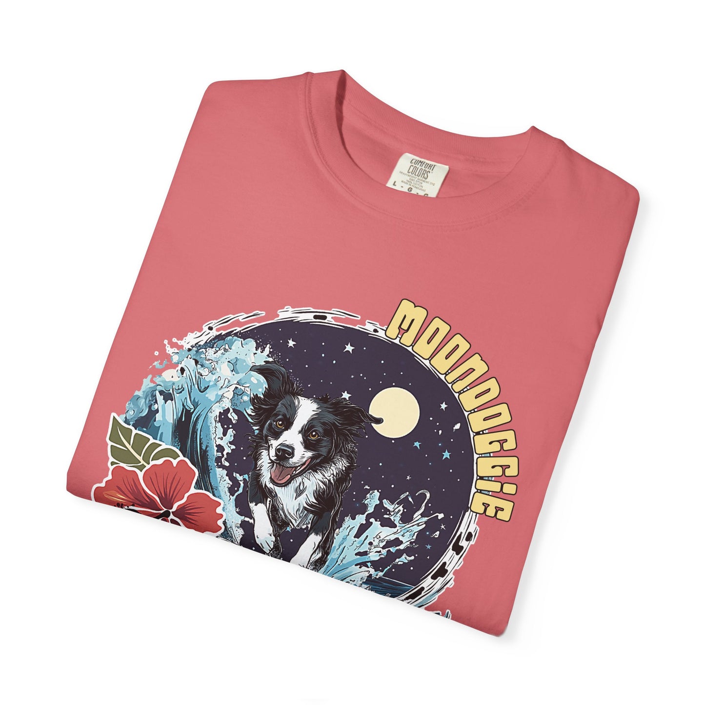 Summer Vibes Surfing Border Collie T-shirt - Unisex