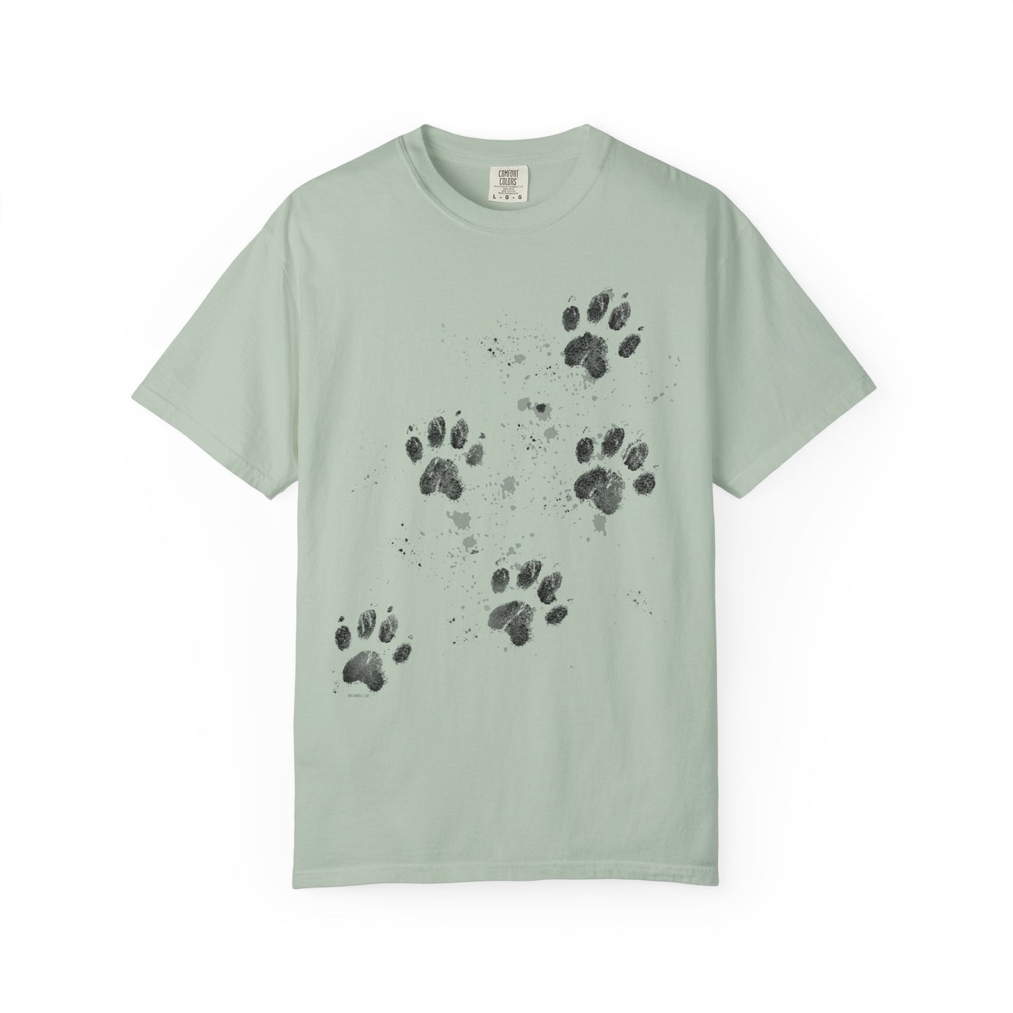 Dog Tracks T-Shirt - Unisex Garment-Dyed
