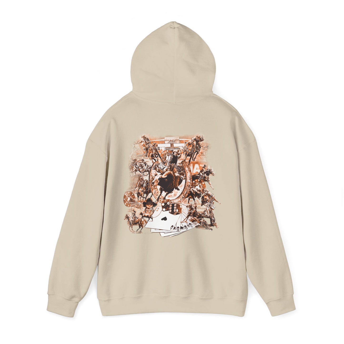 Vegas NFR Rodeo, Heavy-Blend Hooded Sweatshirt, National Finals Rodeo