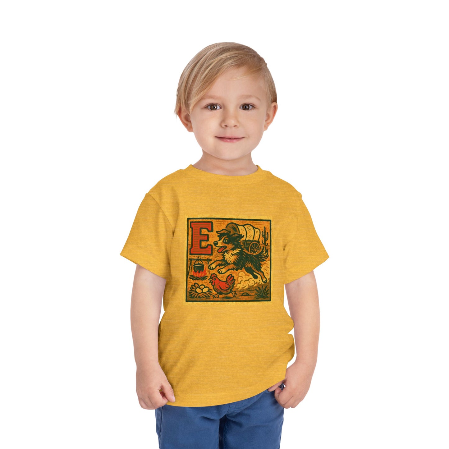 Western Block "E" Toddler Heavy Cotton™ Tee