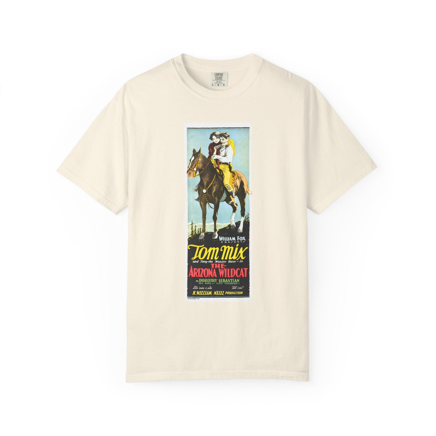 Tom Mix Unisex T-shirt, The Arizona Wildcat Design