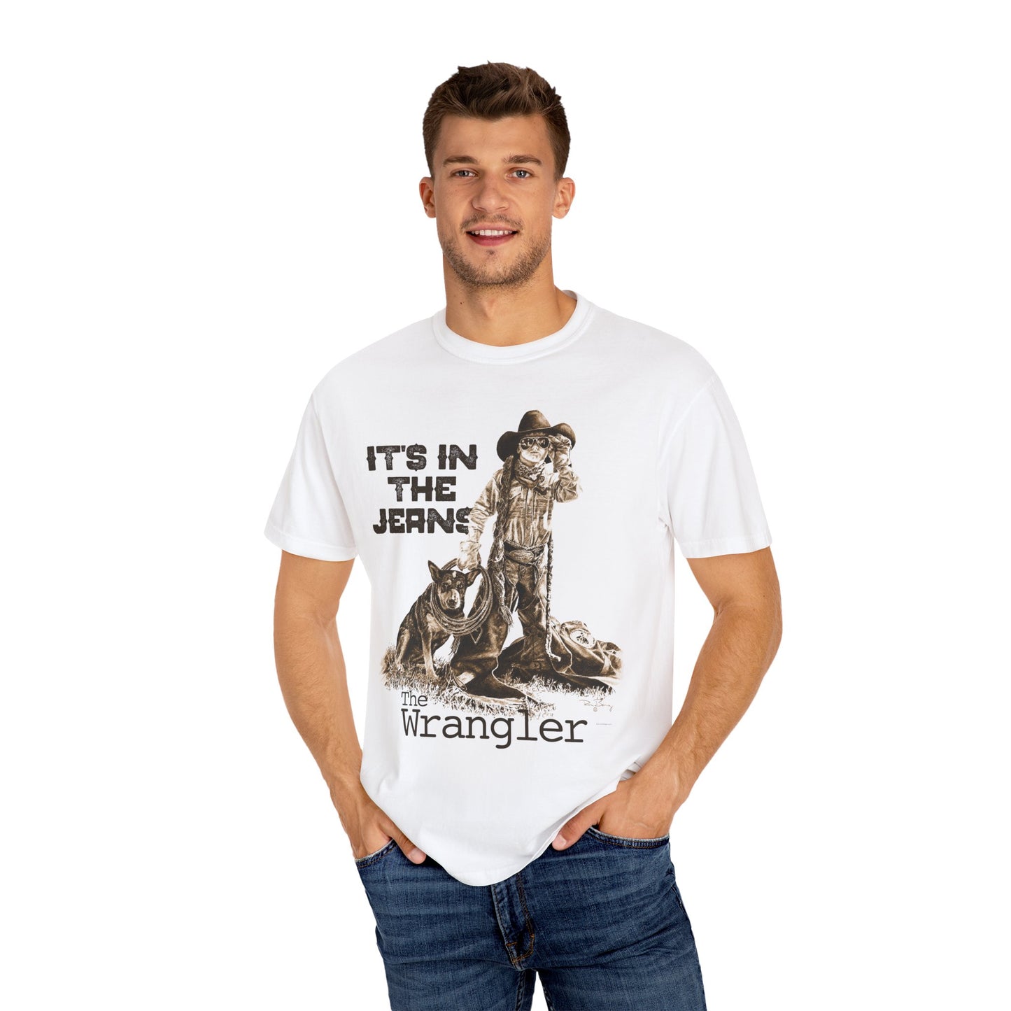 Rodeo T-shirt, It's In the Jeans, Unisex Tee, Garment-Dyed Shirt