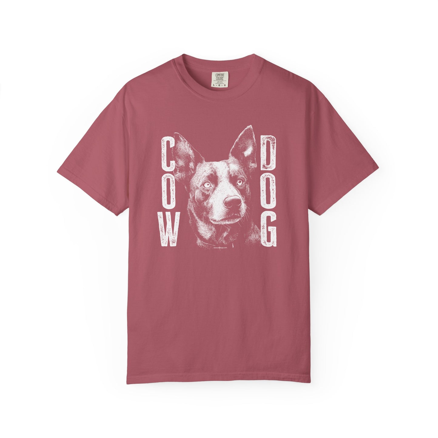 Cowdog Design with "COW DOG", Garment-Dyed T-shirt with