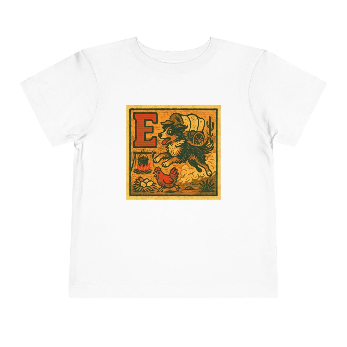 Western Block "E" Toddler Heavy Cotton™ Tee