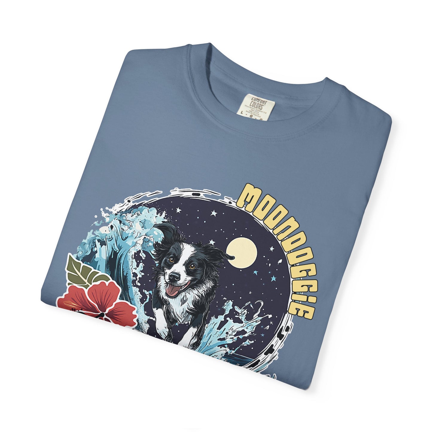 Summer Vibes Surfing Border Collie T-shirt - Unisex