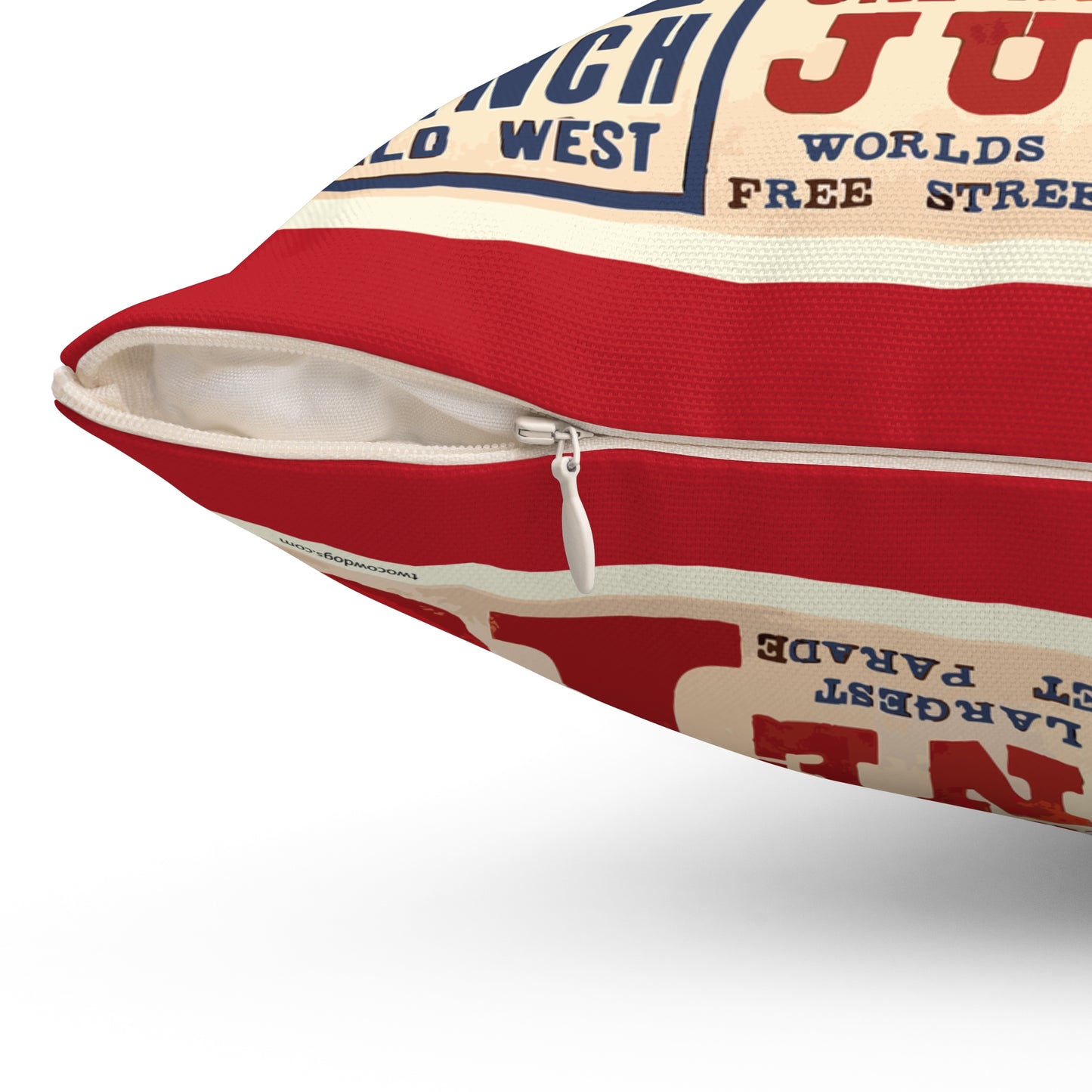 Square Pillow - Wild West Show, 101 Ranch