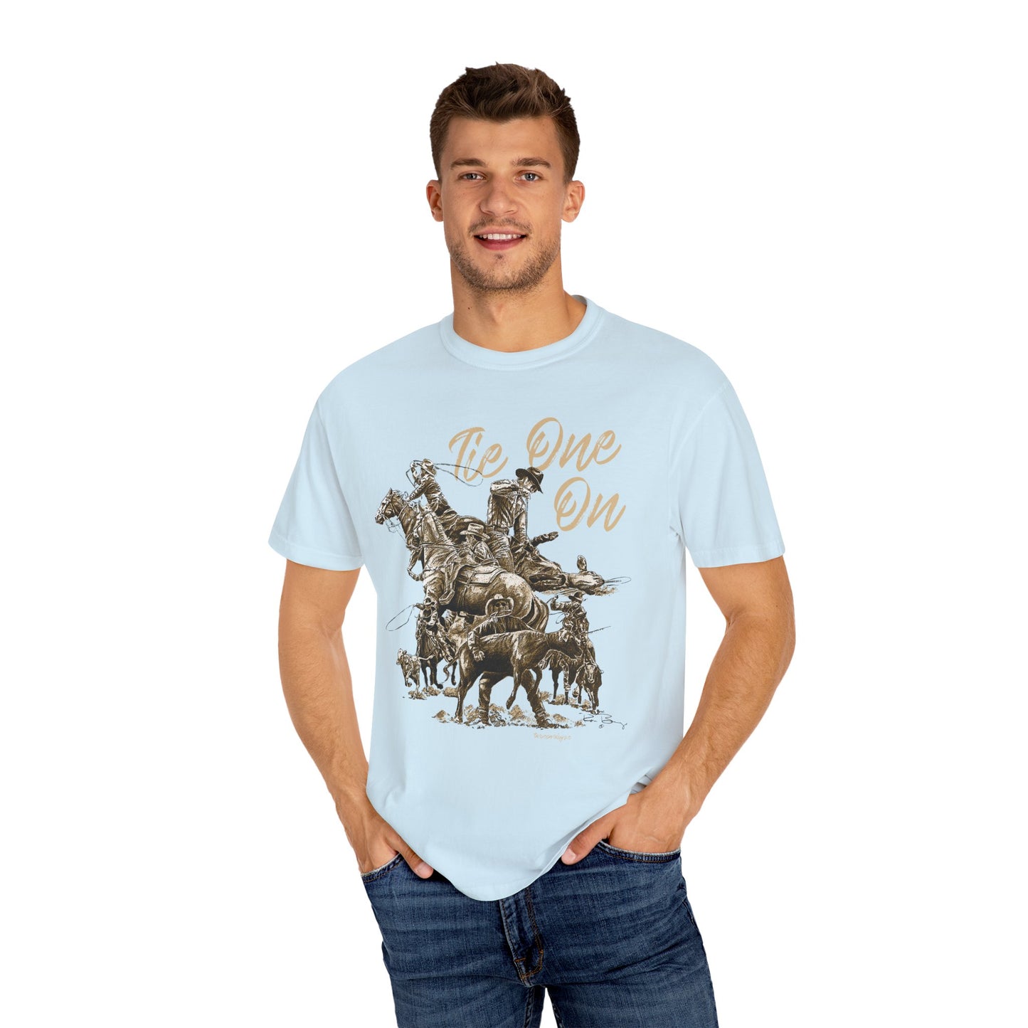 Rodeo Calf Roping, Tie-Down T-Shirt