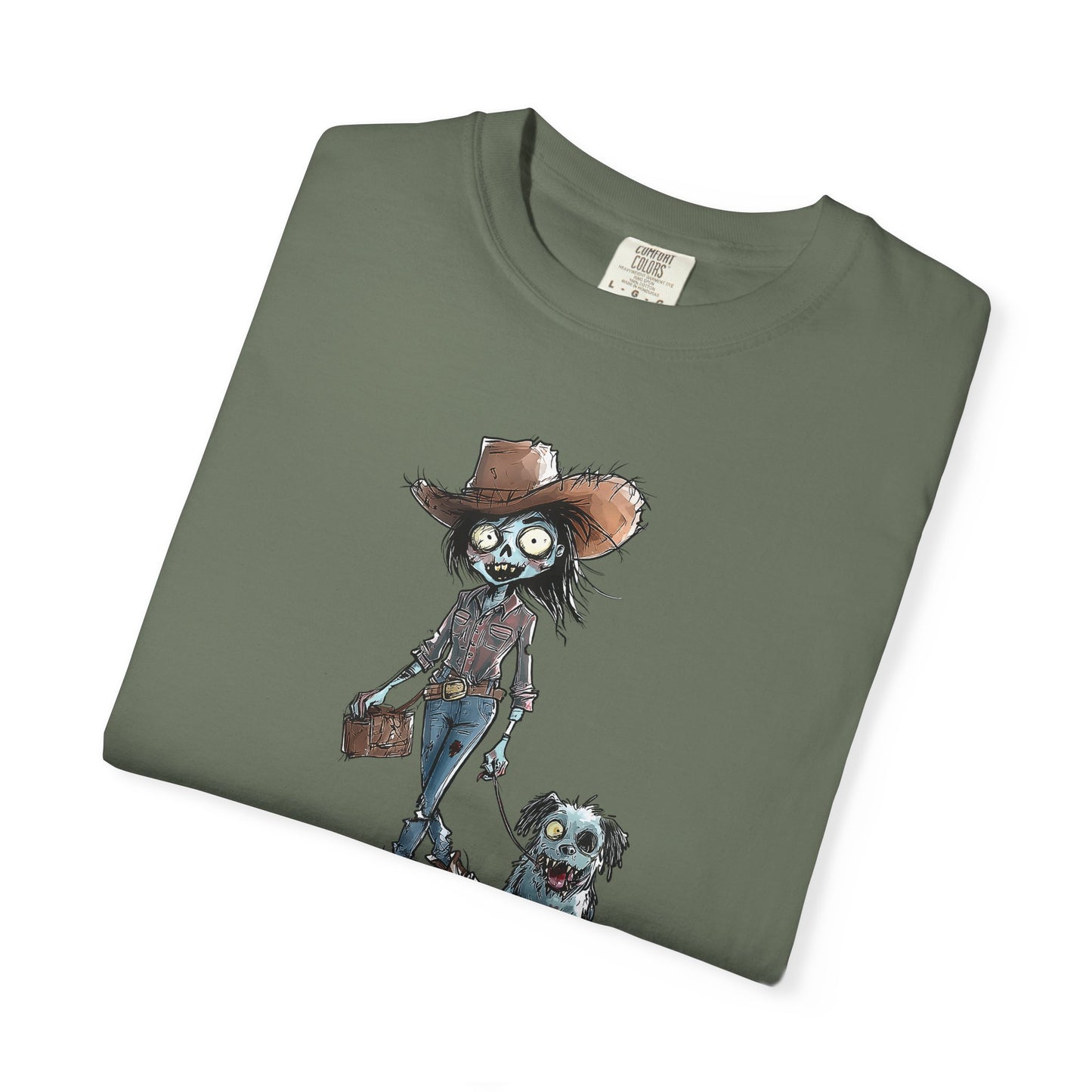 Zombie T-Shirt, Unisex Garment-Dyed, They're Coming to Get You, Barbara