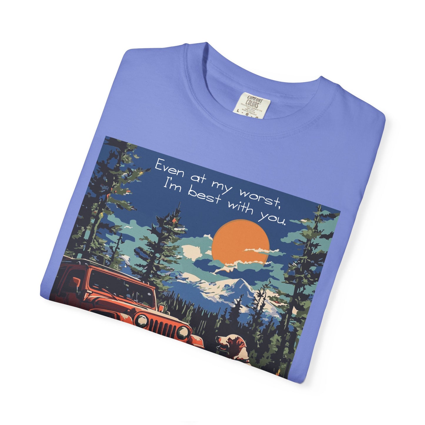 Best with You T-Shirt Dogs and Jeep