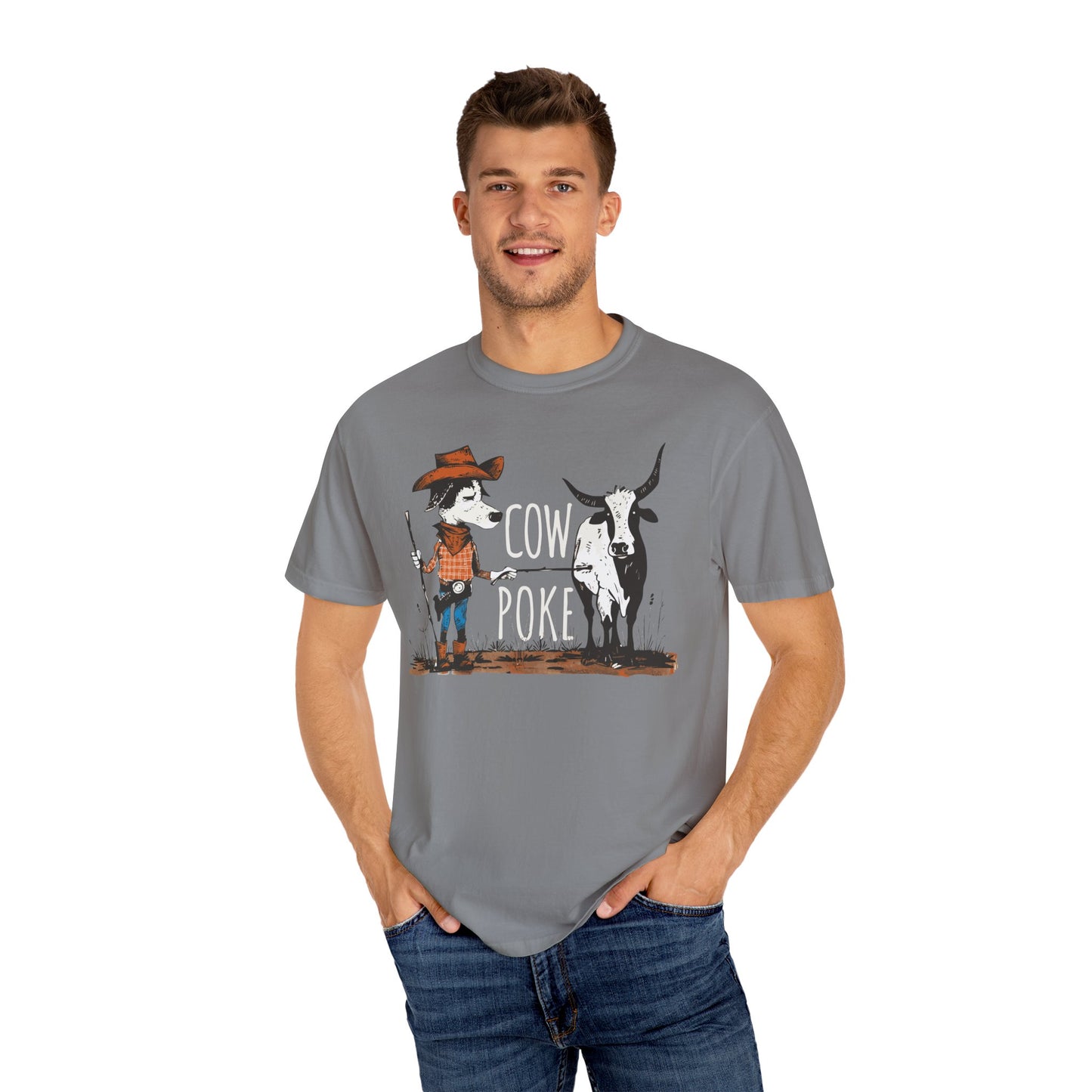 Cow Poke T-Shirt - Unisex Garment-Dyed