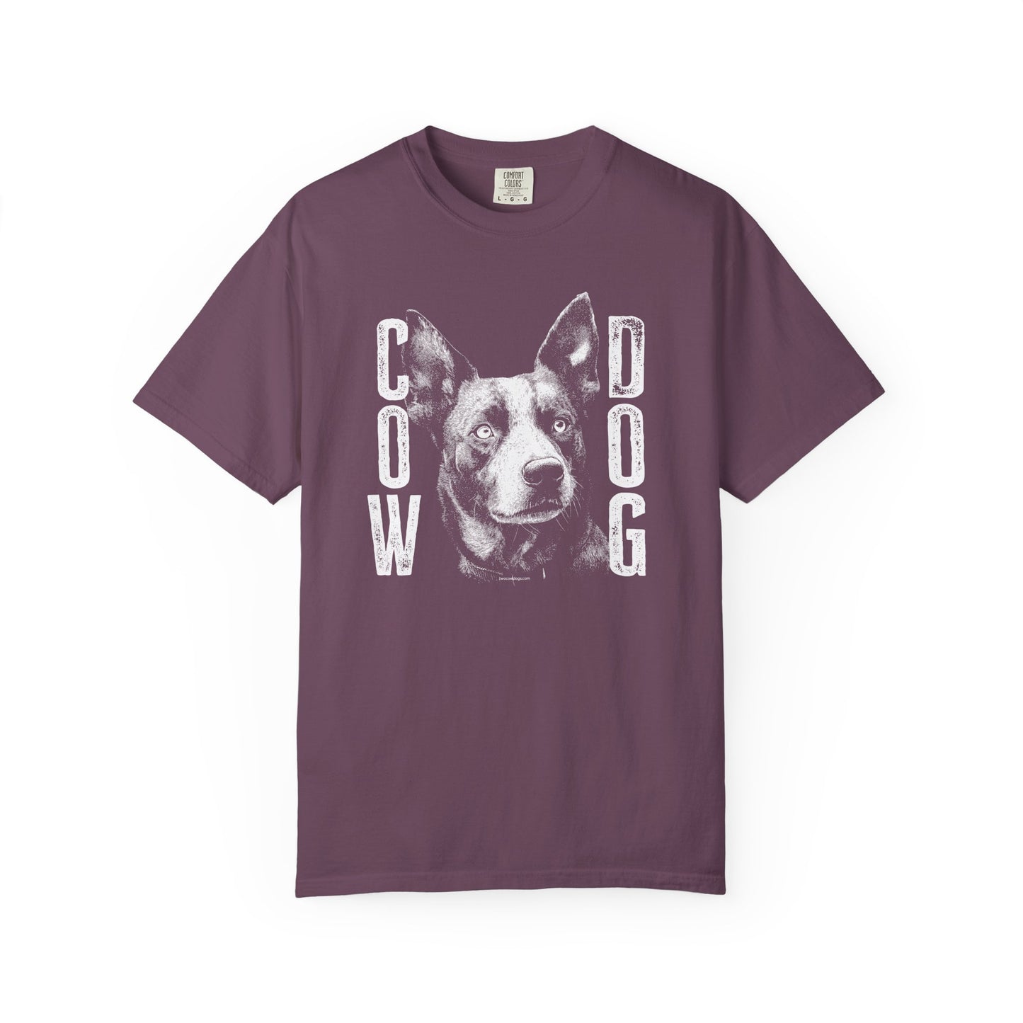 Cowdog Design with "COW DOG", Garment-Dyed T-shirt with