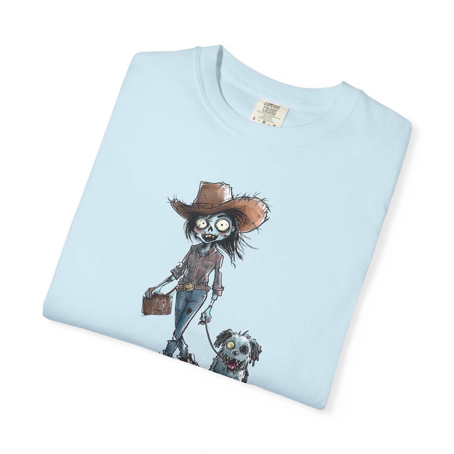 Zombie T-Shirt, Unisex Garment-Dyed, They're Coming to Get You, Barbara