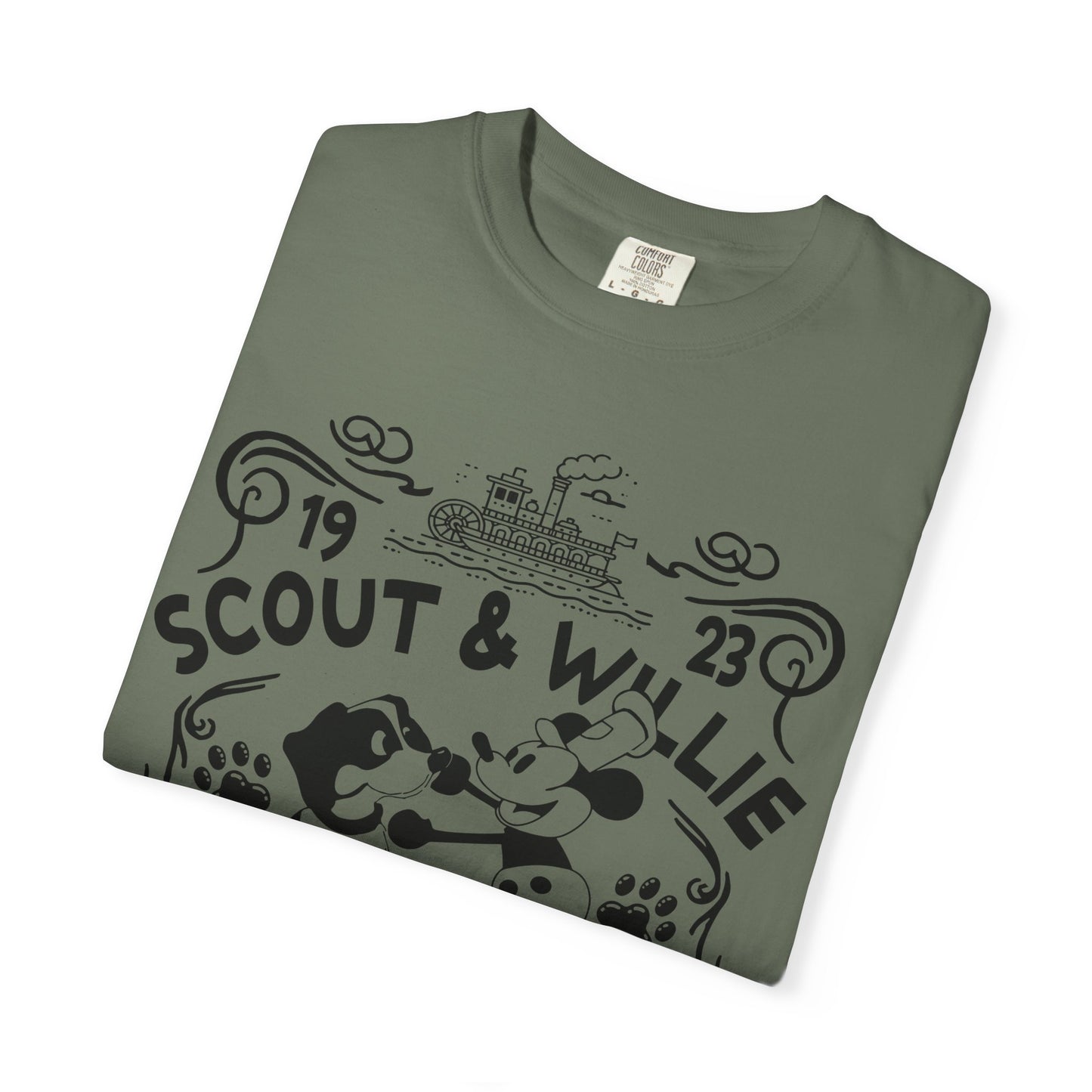 Vintage Scout and Steamboat Willie T-Shirt