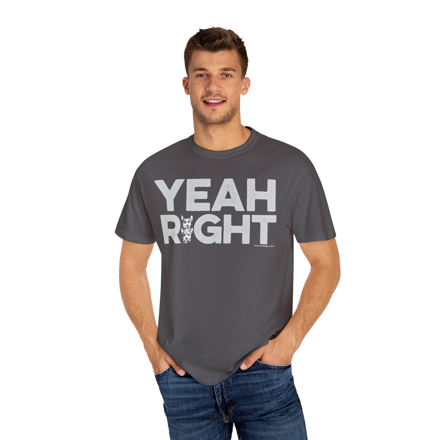 YEAH RIGHT, Garment Dyed T-Shirt