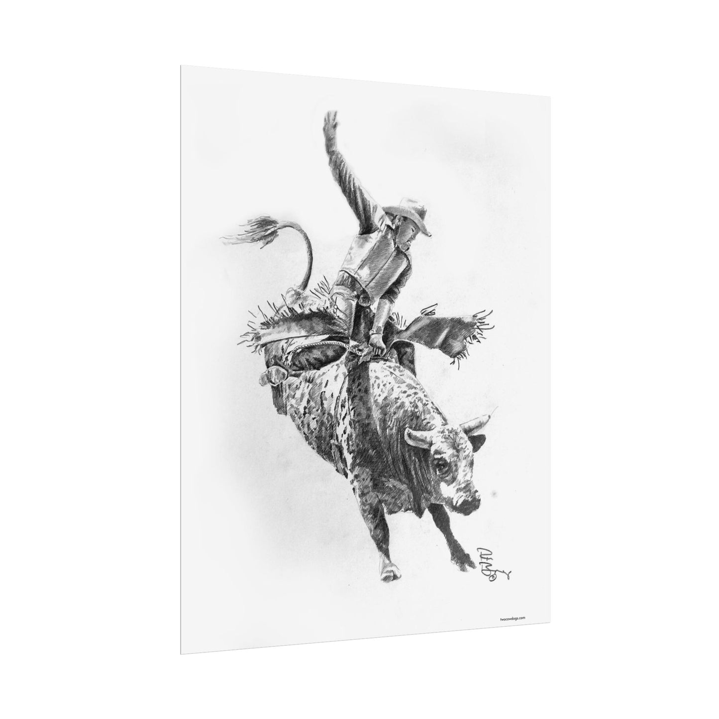 Bull Rider, Custom Print