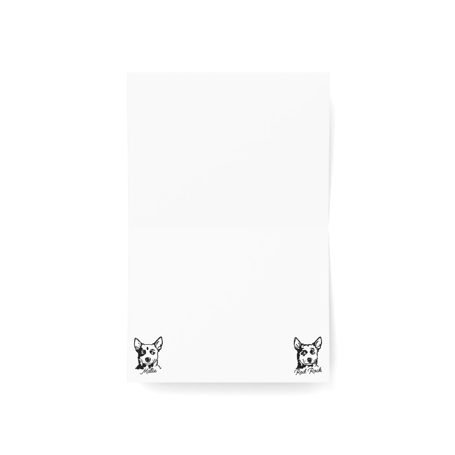 Notecards - Two Lazy Heelers, Cowdogs - 10pcs