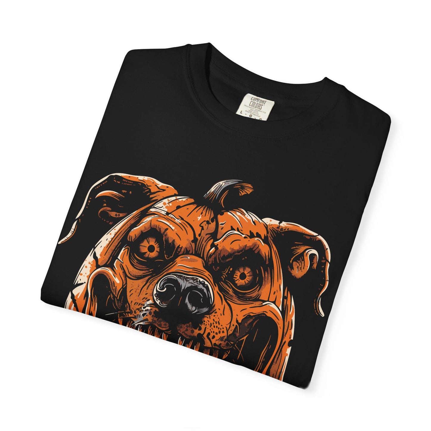 Scary Dog Pumpkin Head T-Shirt