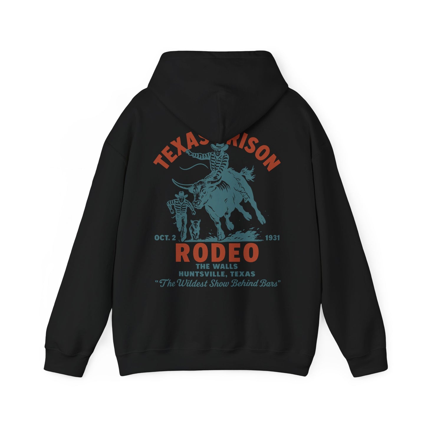 Vintage Rodeo Hoodie - The Wildest Show Behind Bars Design