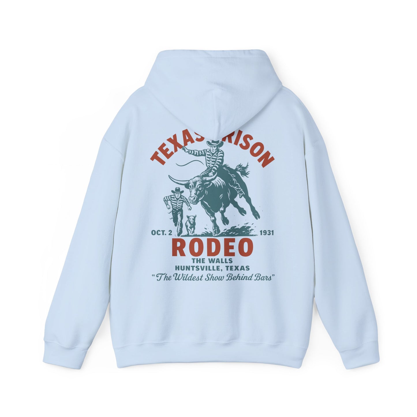 Vintage Rodeo Hoodie - The Wildest Show Behind Bars Design