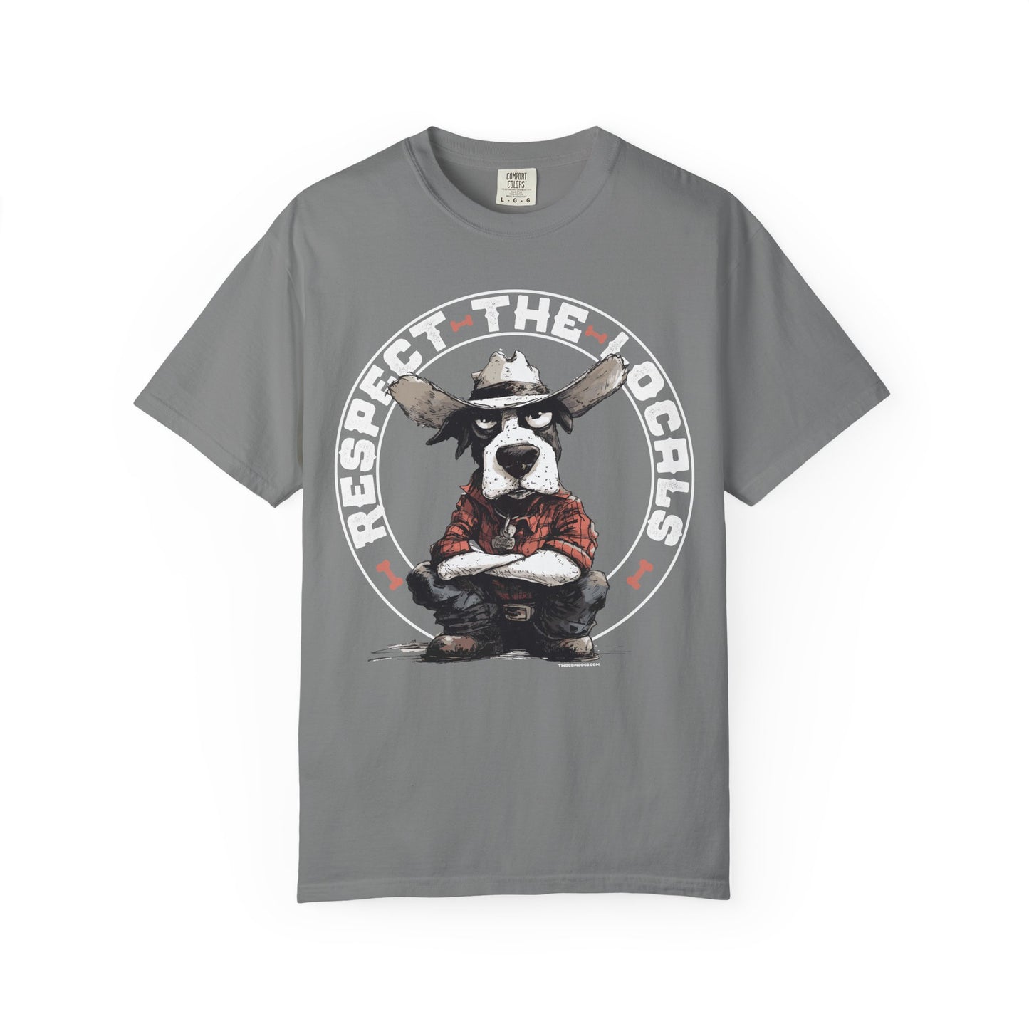 Respect the Locals T-shirt with Cowdog Design