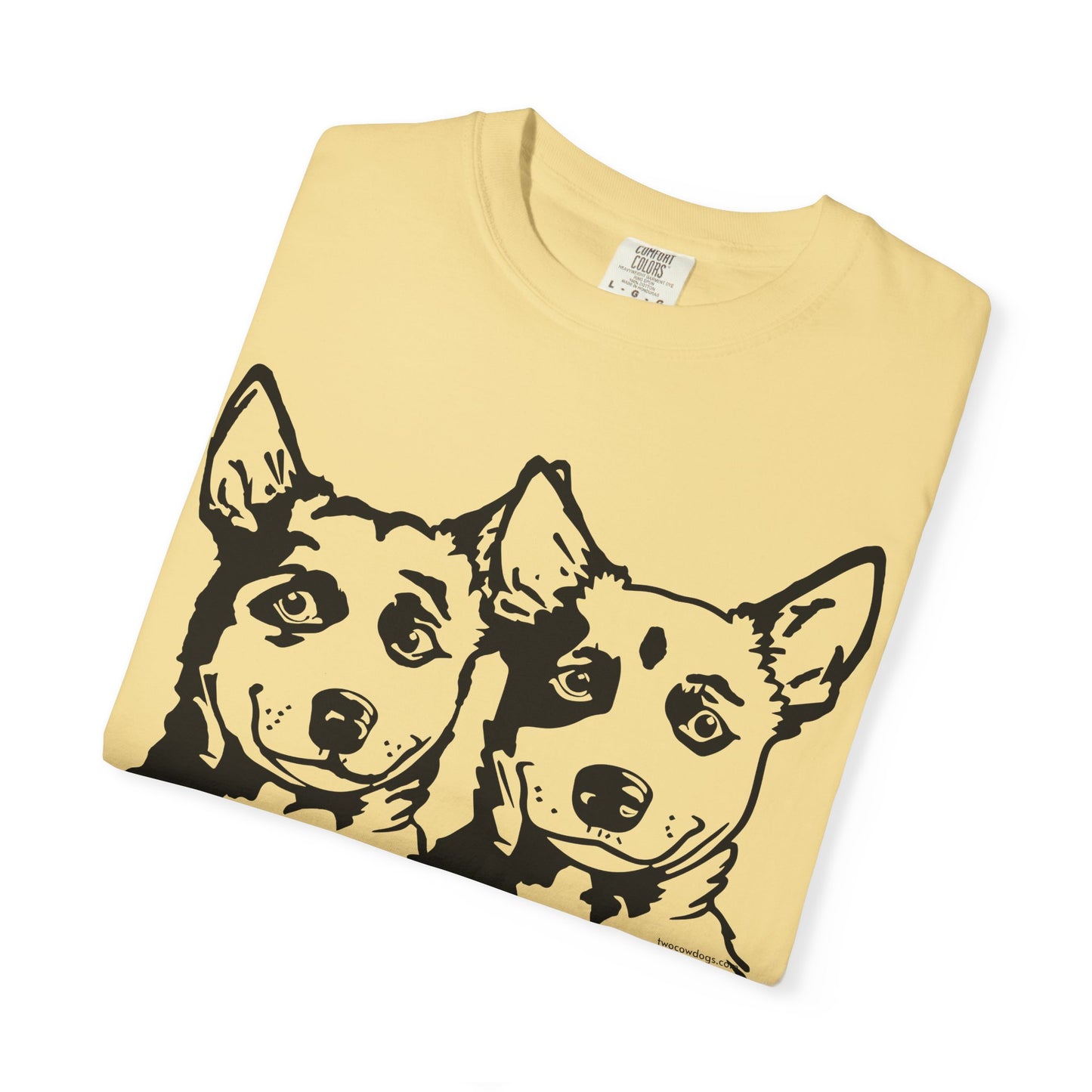 Cartoon Cowdogs Tshirt - Unisex Garment-Dyed