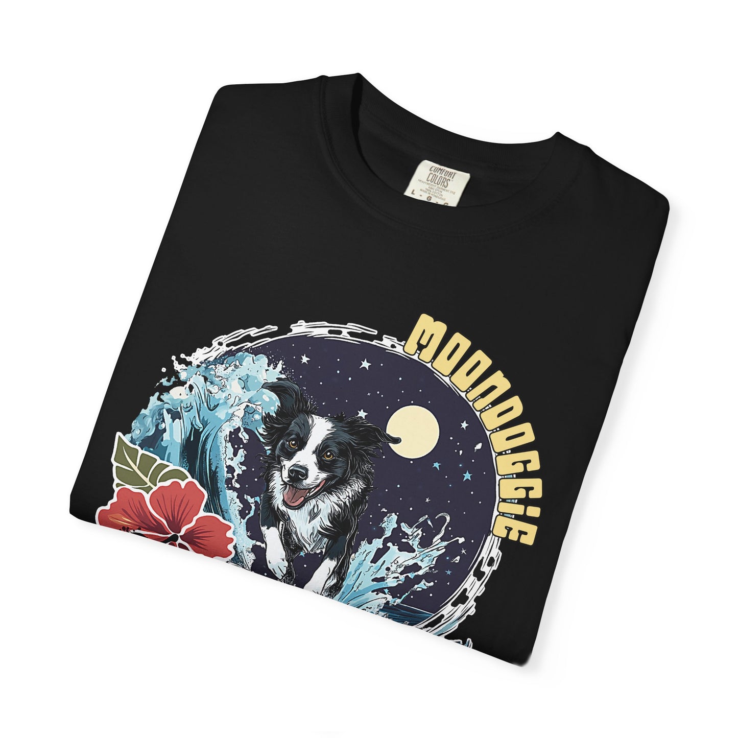 Summer Vibes Surfing Border Collie T-shirt - Unisex