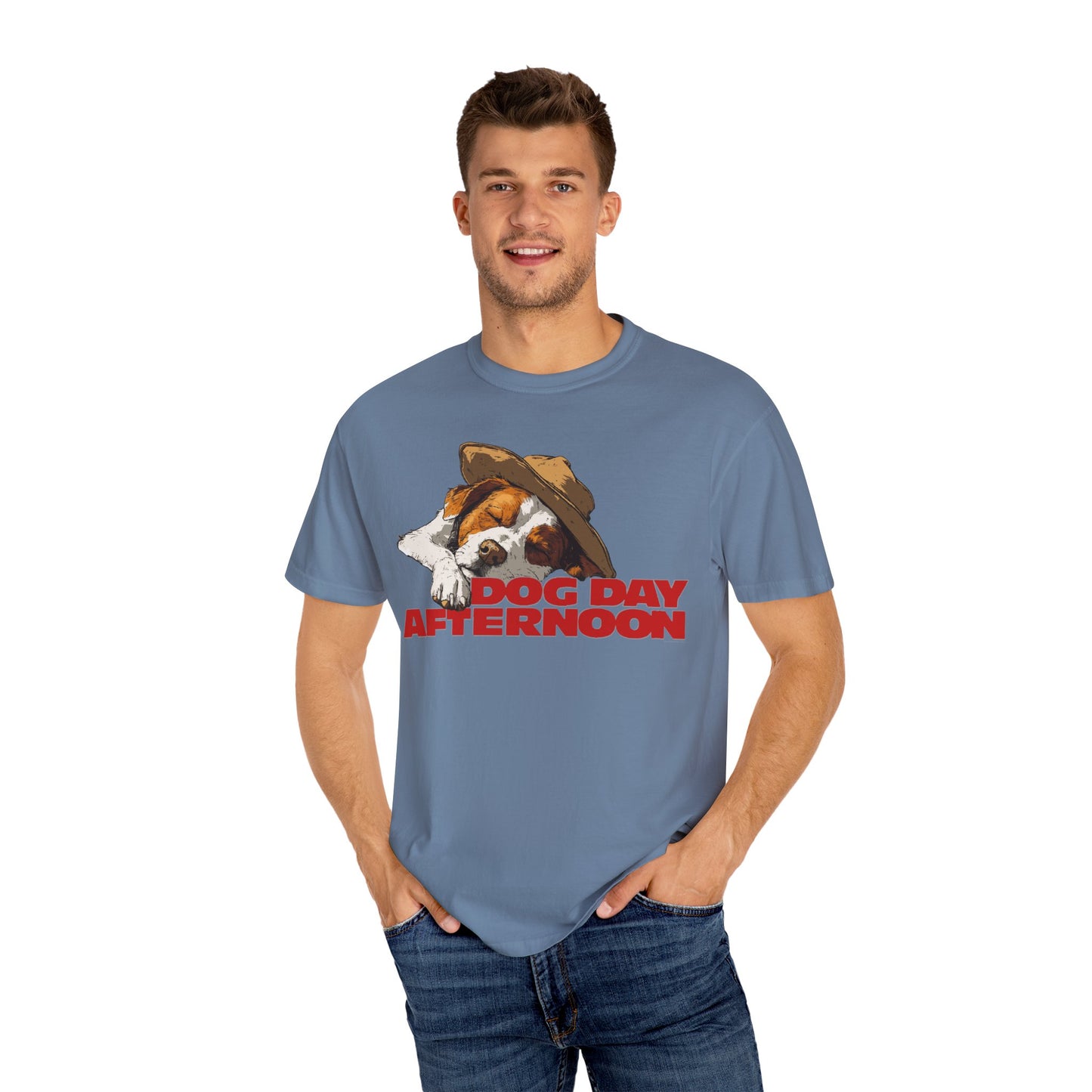 Unisex Garment-Dyed T-shirt Dog Day Afternoon Graphic Tee