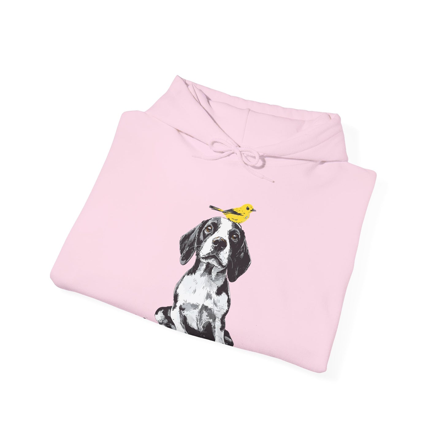 Beagle and Yellow Bird Soft Hoodie