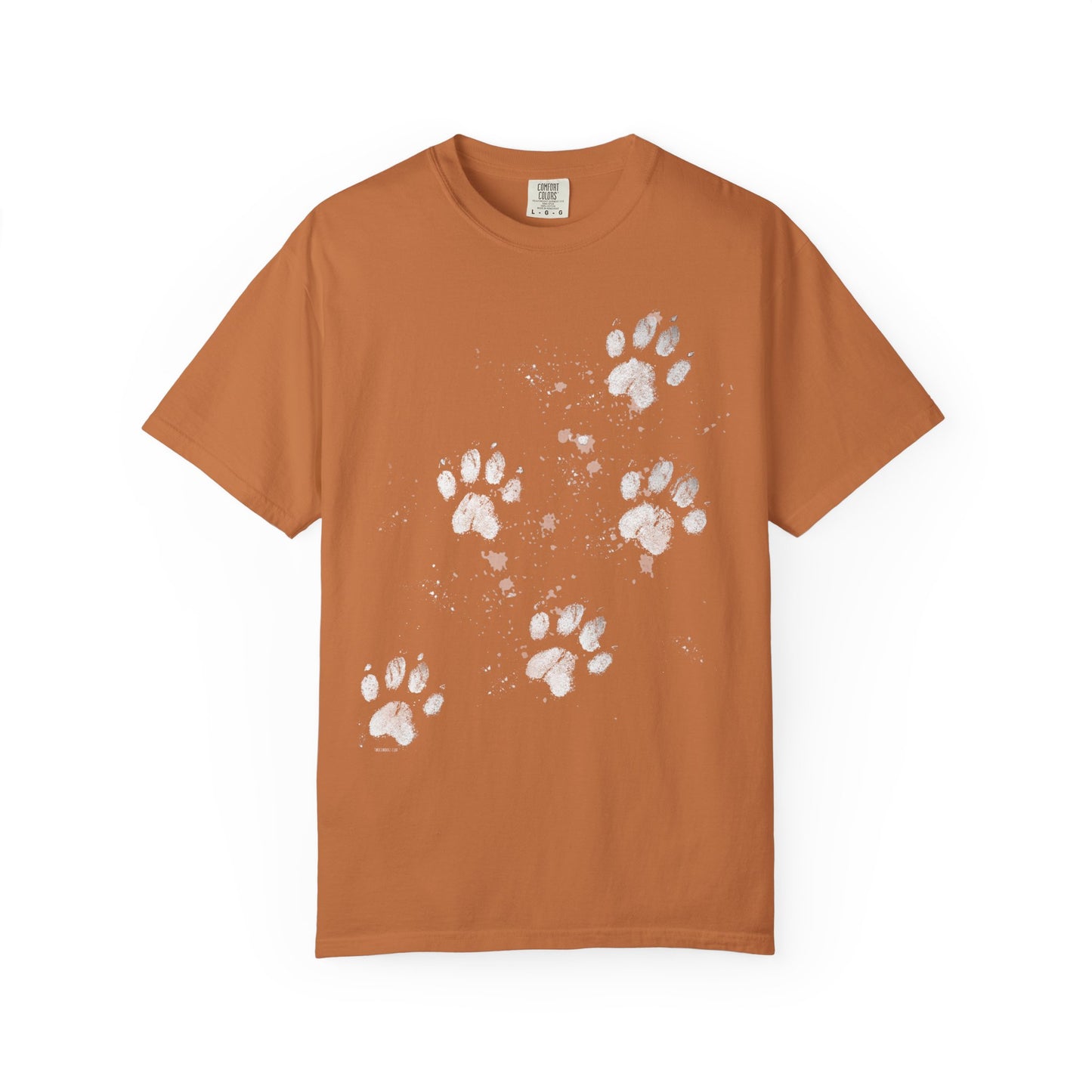 Dog Tracks T-Shirt - Unisex Garment-Dyed