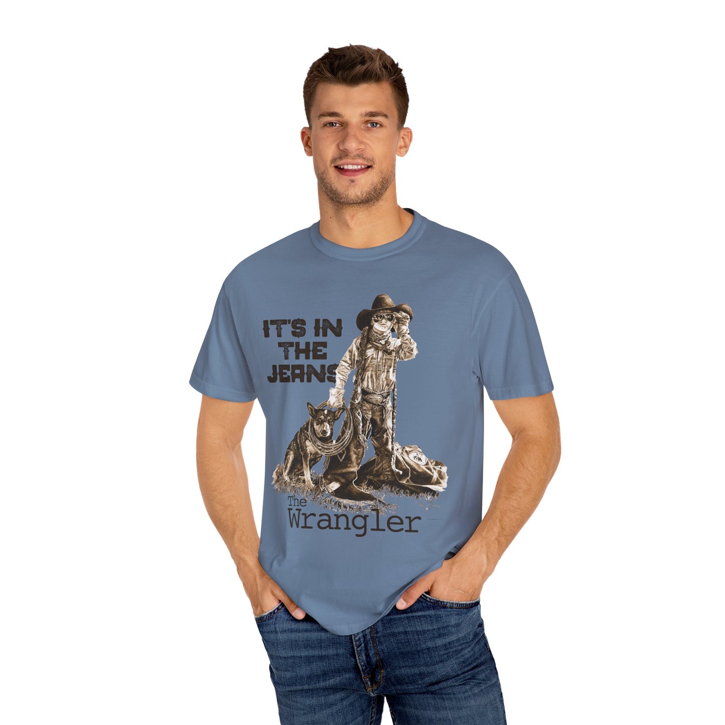 Rodeo T-shirt, It's In the Jeans, Unisex Tee, Garment-Dyed Shirt