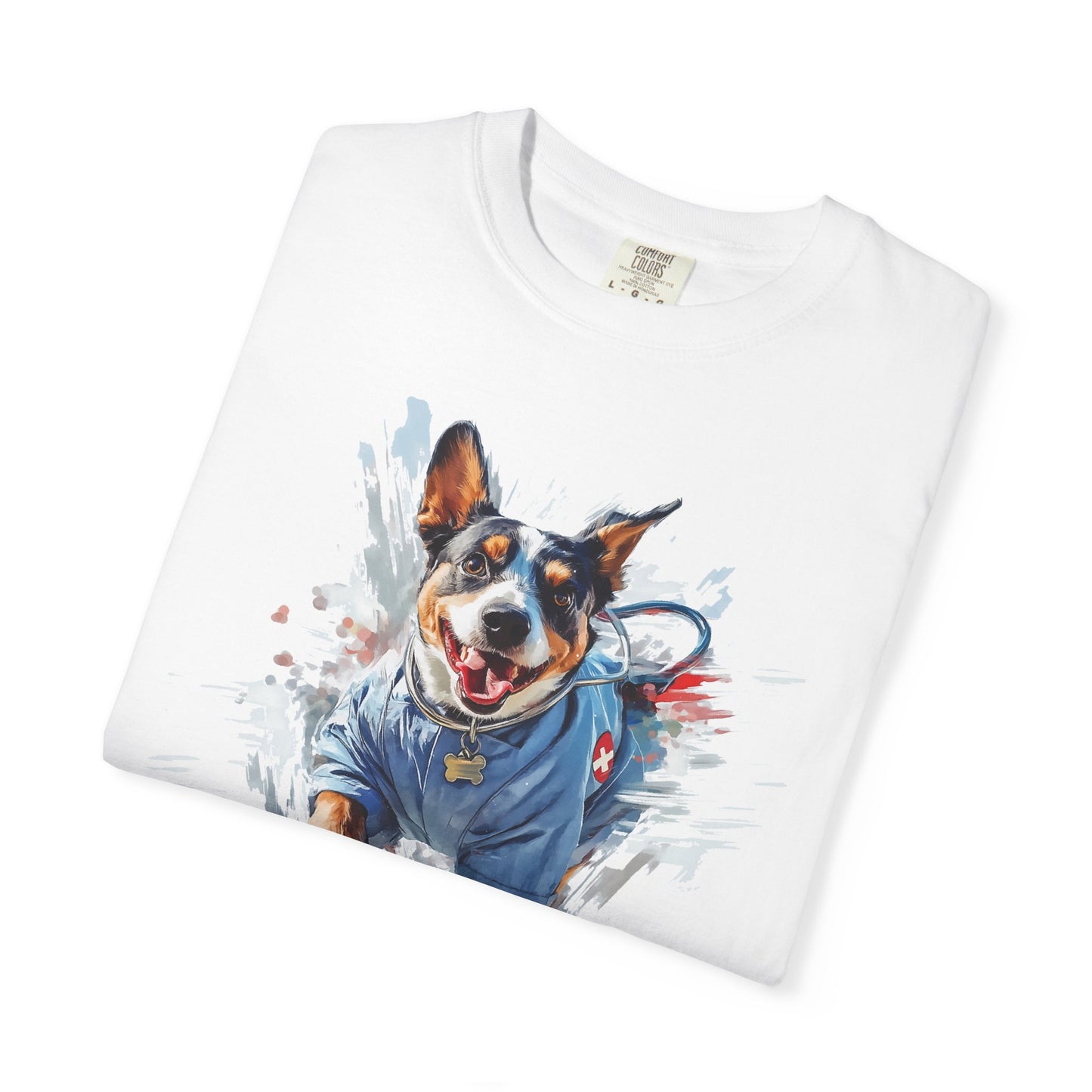 Heeler 911 Unisex T-shirt - Nurse Heeler Dog Design
