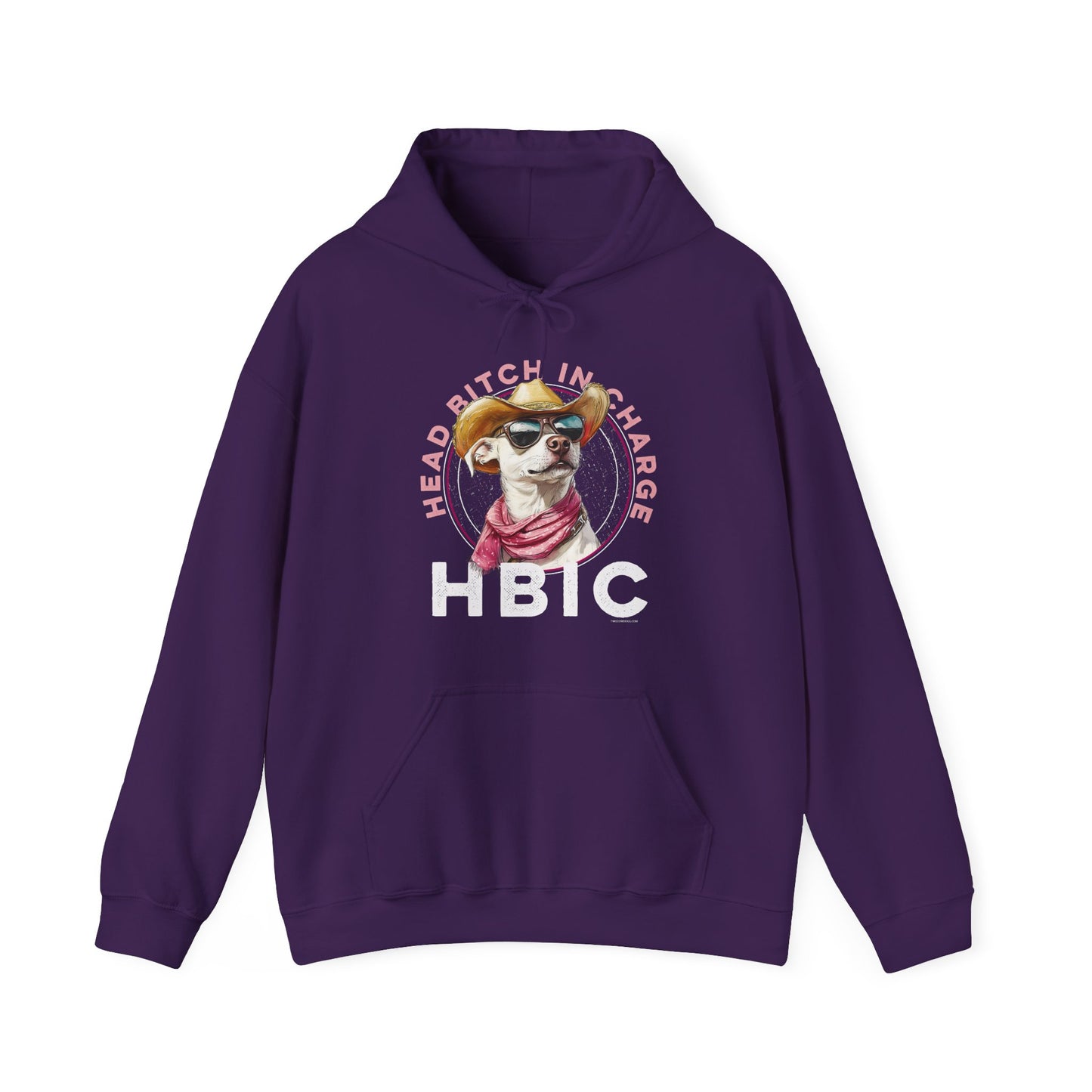 Hooded Sweatshirt HBIC Head Bitch in Charge Design