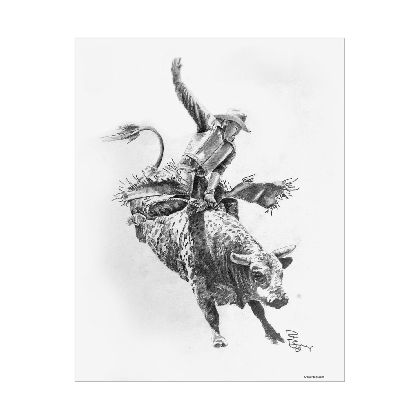 Bull Rider, Custom Print