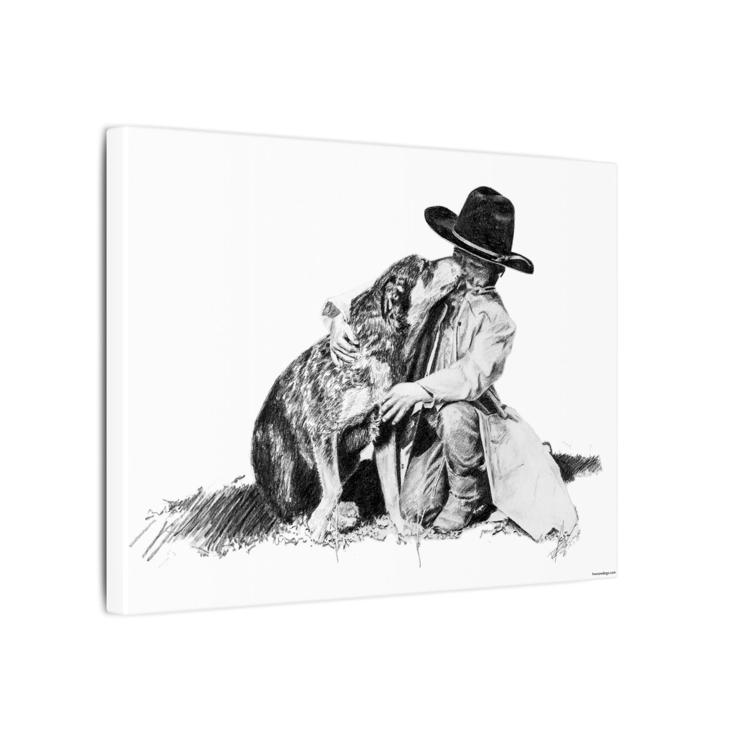Justin's Heeler Stretched Canvas
