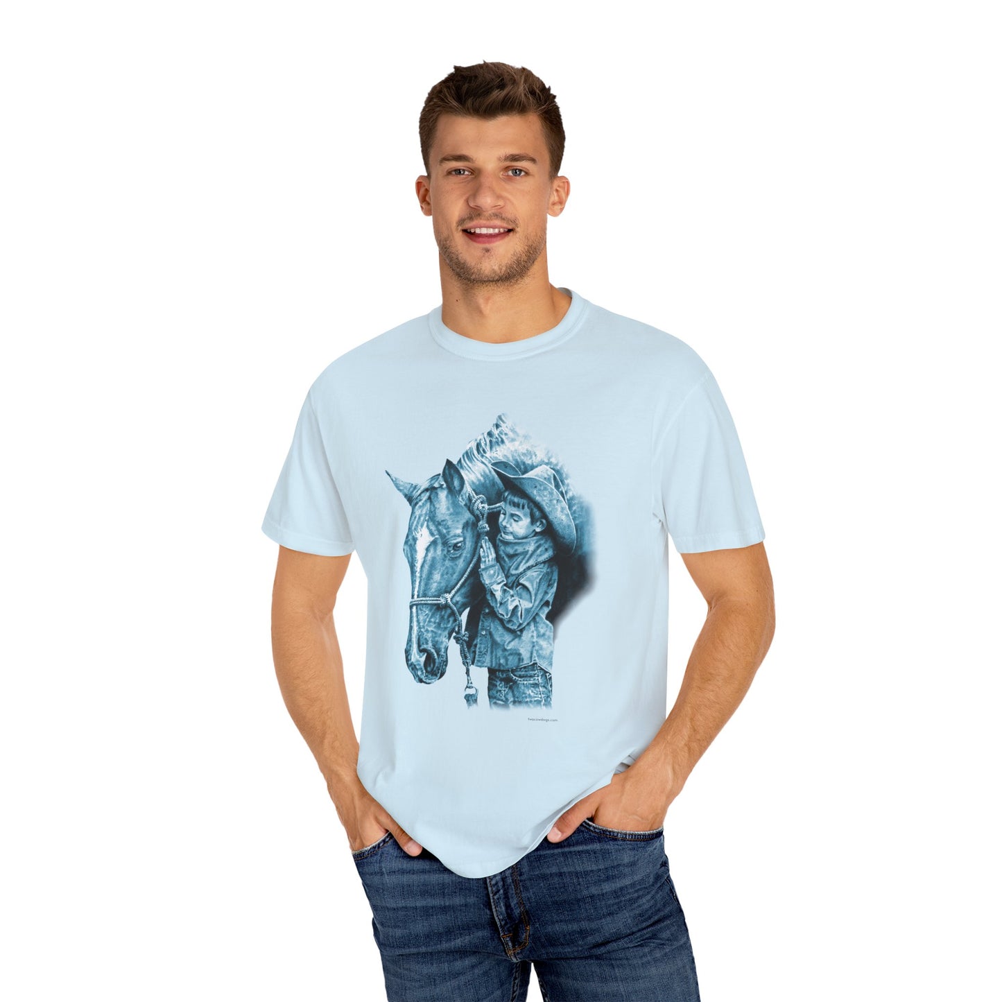 Horse Gift Tee Shirt, Cowkid gets pony for present