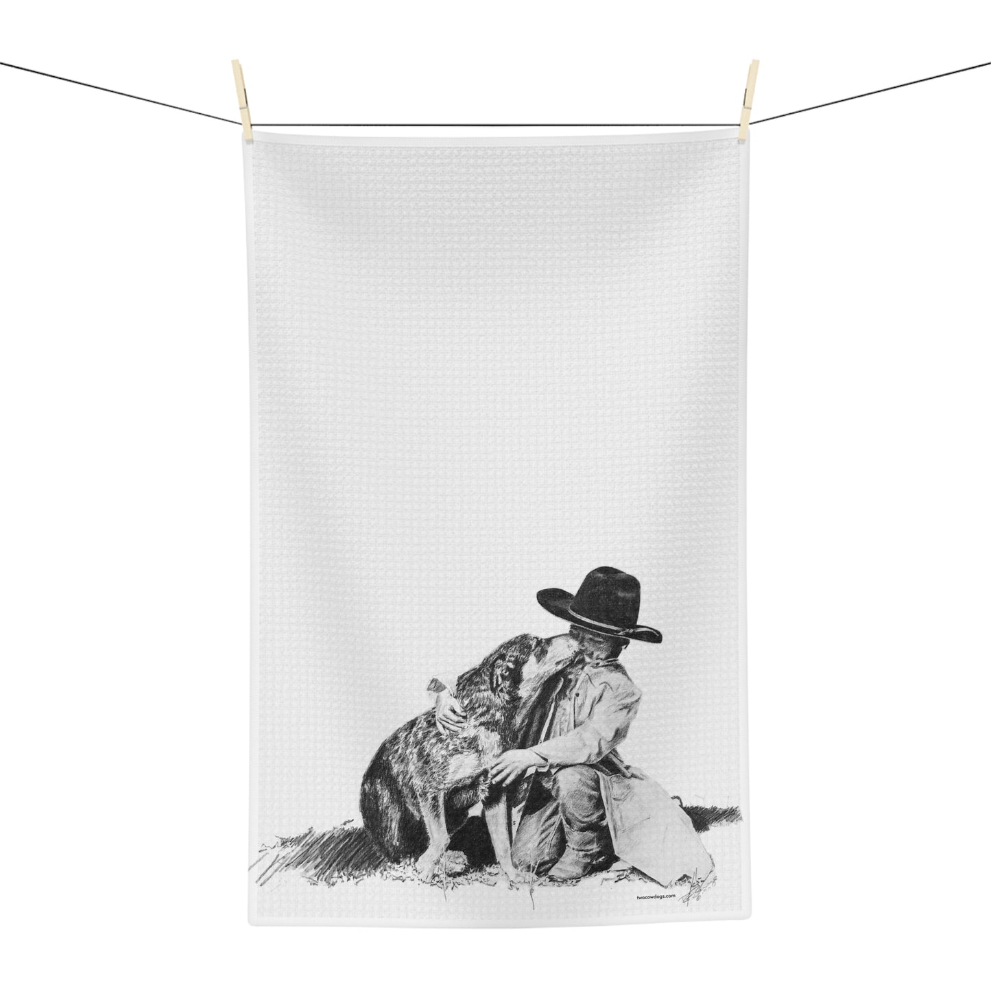 Hand Towel - Justin's Heeler Microfiber Tea Towel
