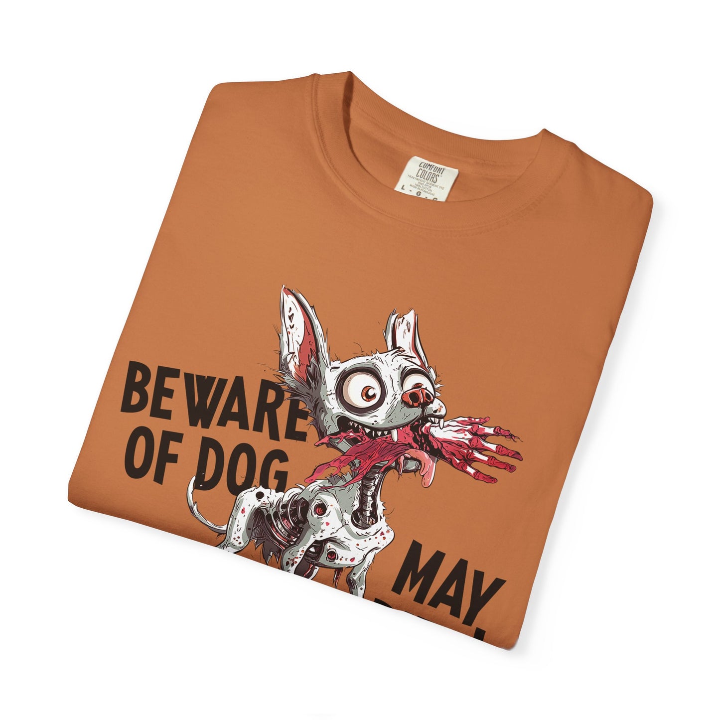 Beware of Dog Unisex T-Shirt, Super-Soft Garment-Dyed Tee