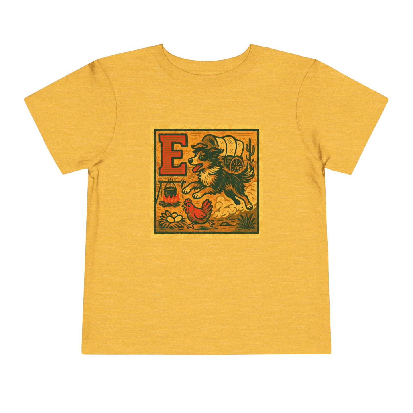 Western Block "E" Toddler Heavy Cotton™ Tee
