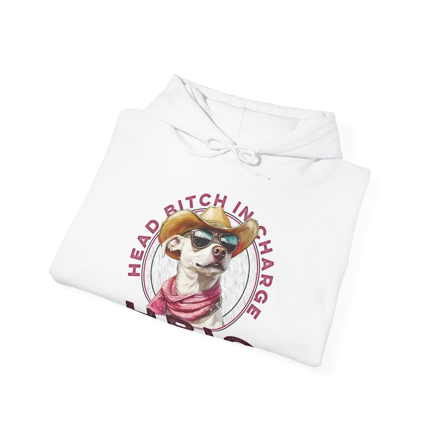 Hooded Sweatshirt HBIC Head Bitch in Charge Design