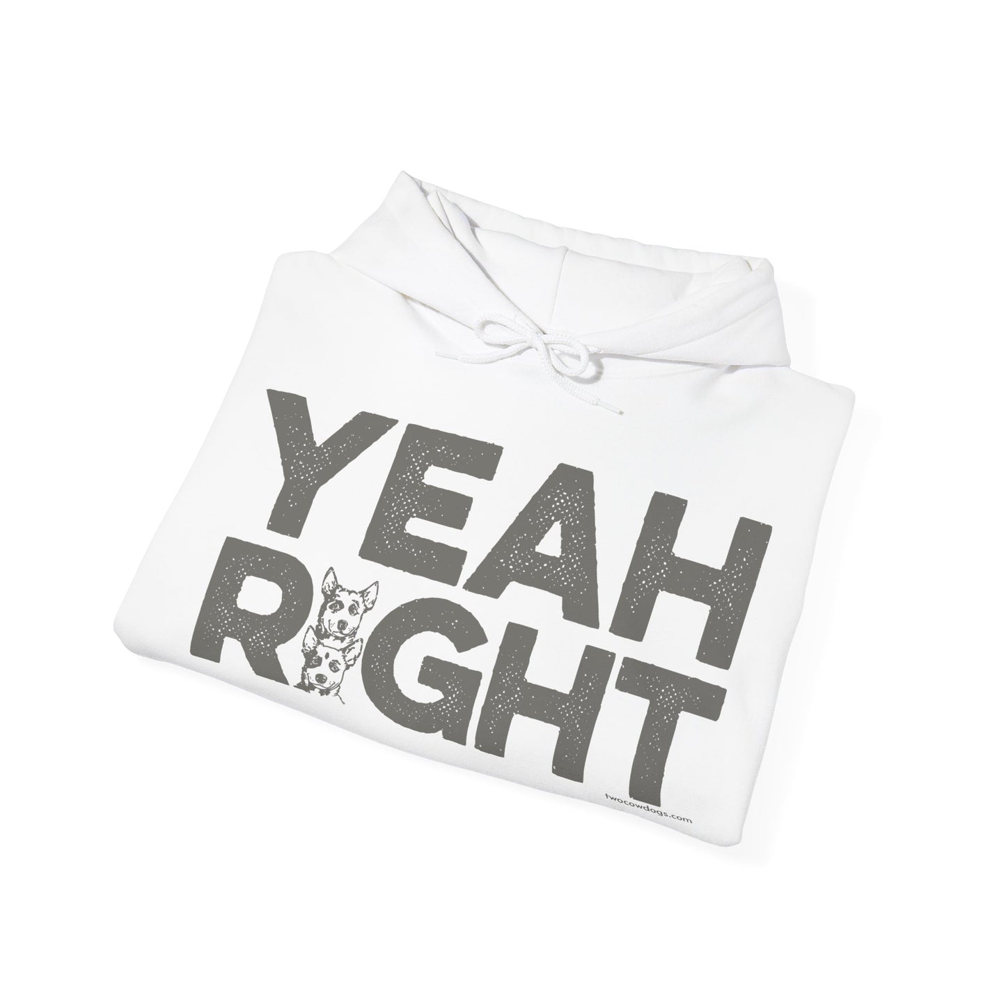 YEAH RIGHT, Heavy-Blend Hooded Sweatshirt