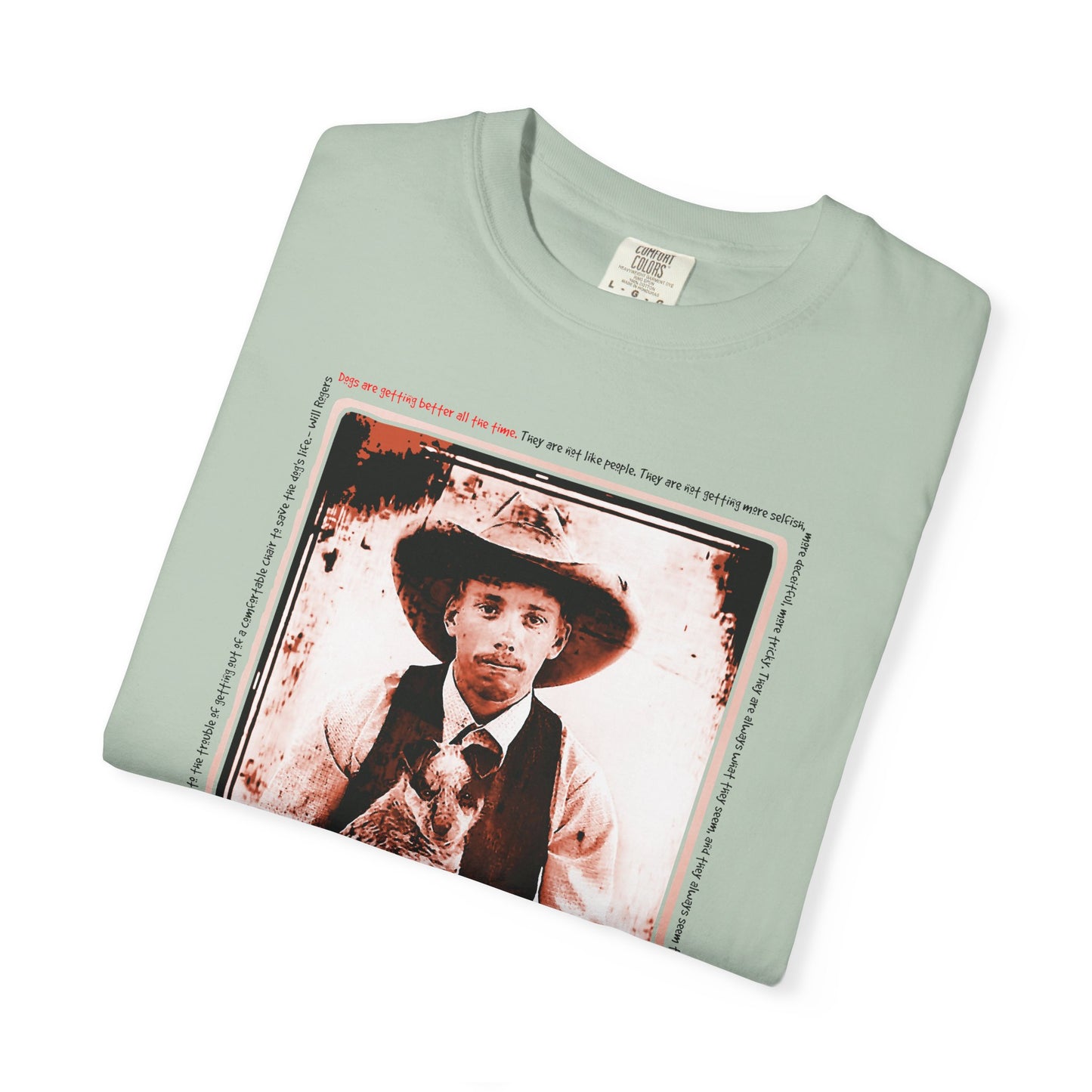 Vintage Cowboy and Heeler Puppy Tee Shirt