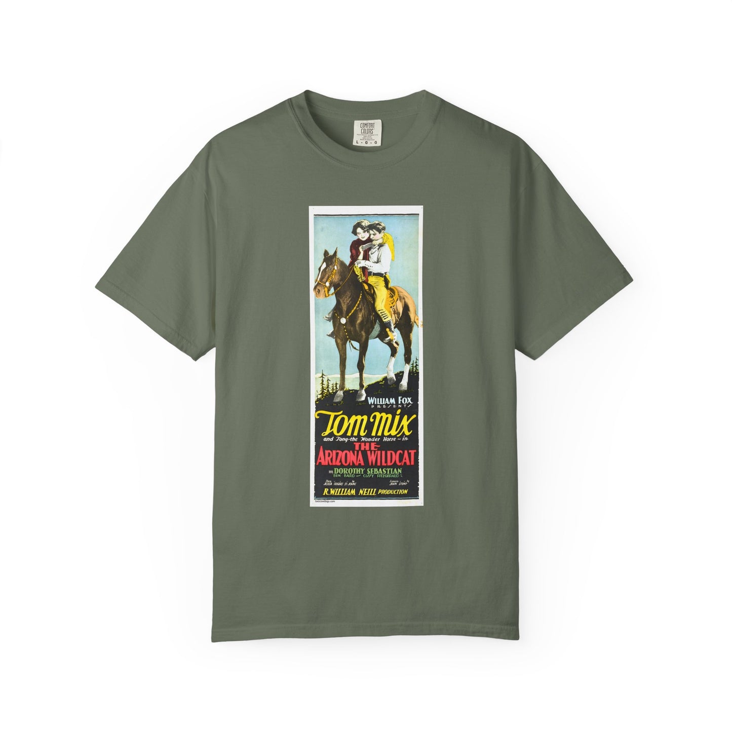 Tom Mix Unisex T-shirt, The Arizona Wildcat Design