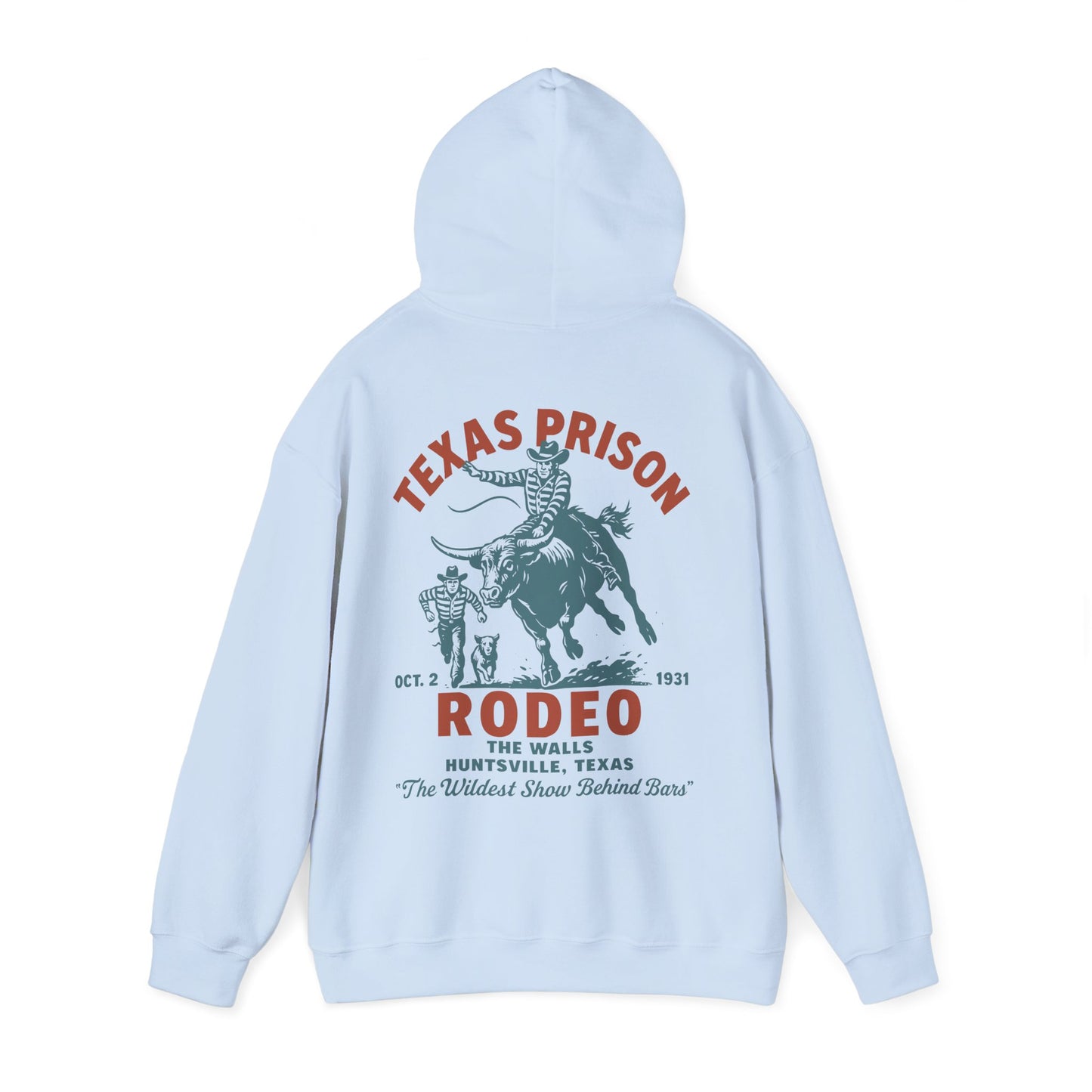 Vintage Rodeo Hoodie - The Wildest Show Behind Bars Design