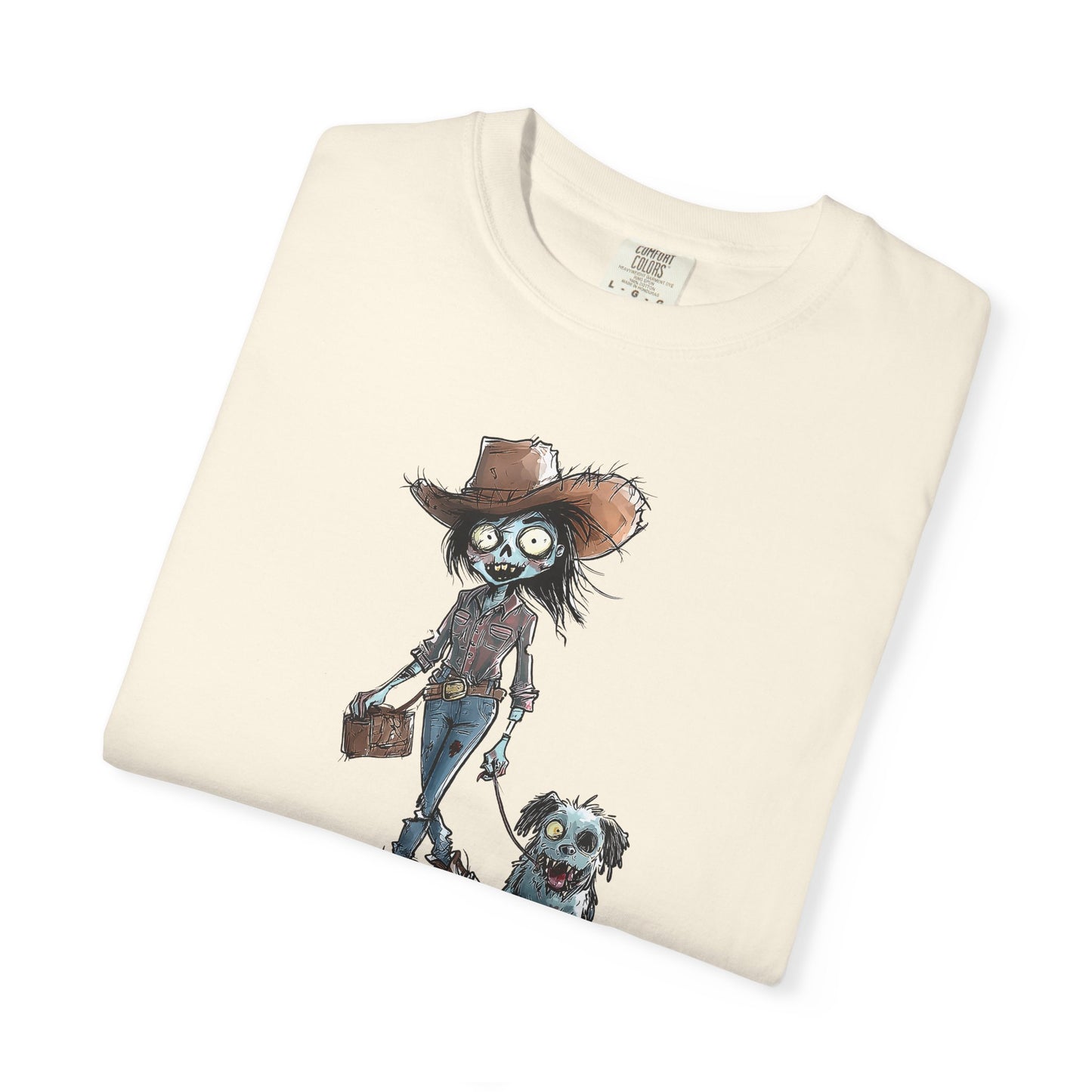 Zombie T-Shirt, Unisex Garment-Dyed, They're Coming to Get You, Barbara