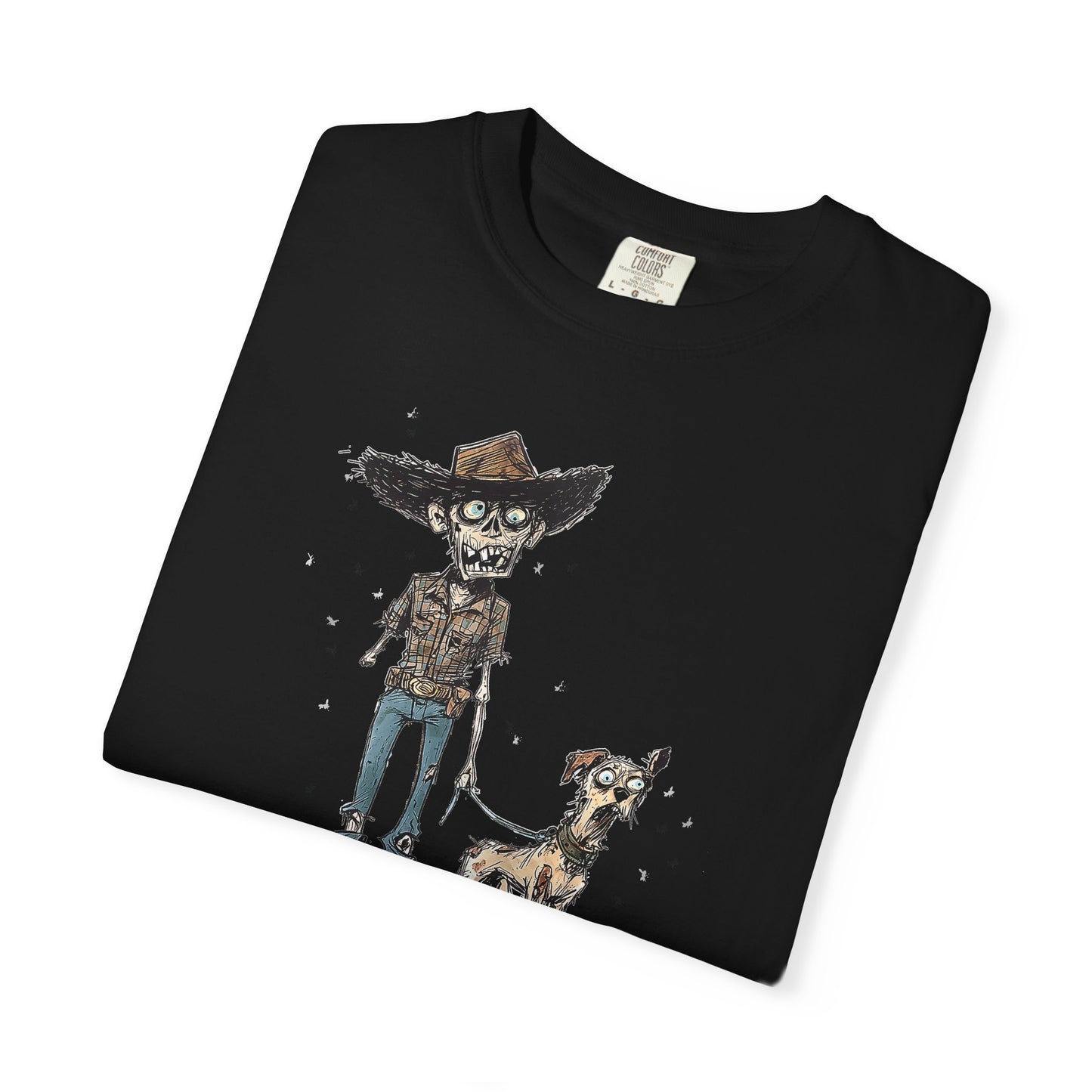 Dead on My Feet – Zombie Cowboy & Cowdog Tee