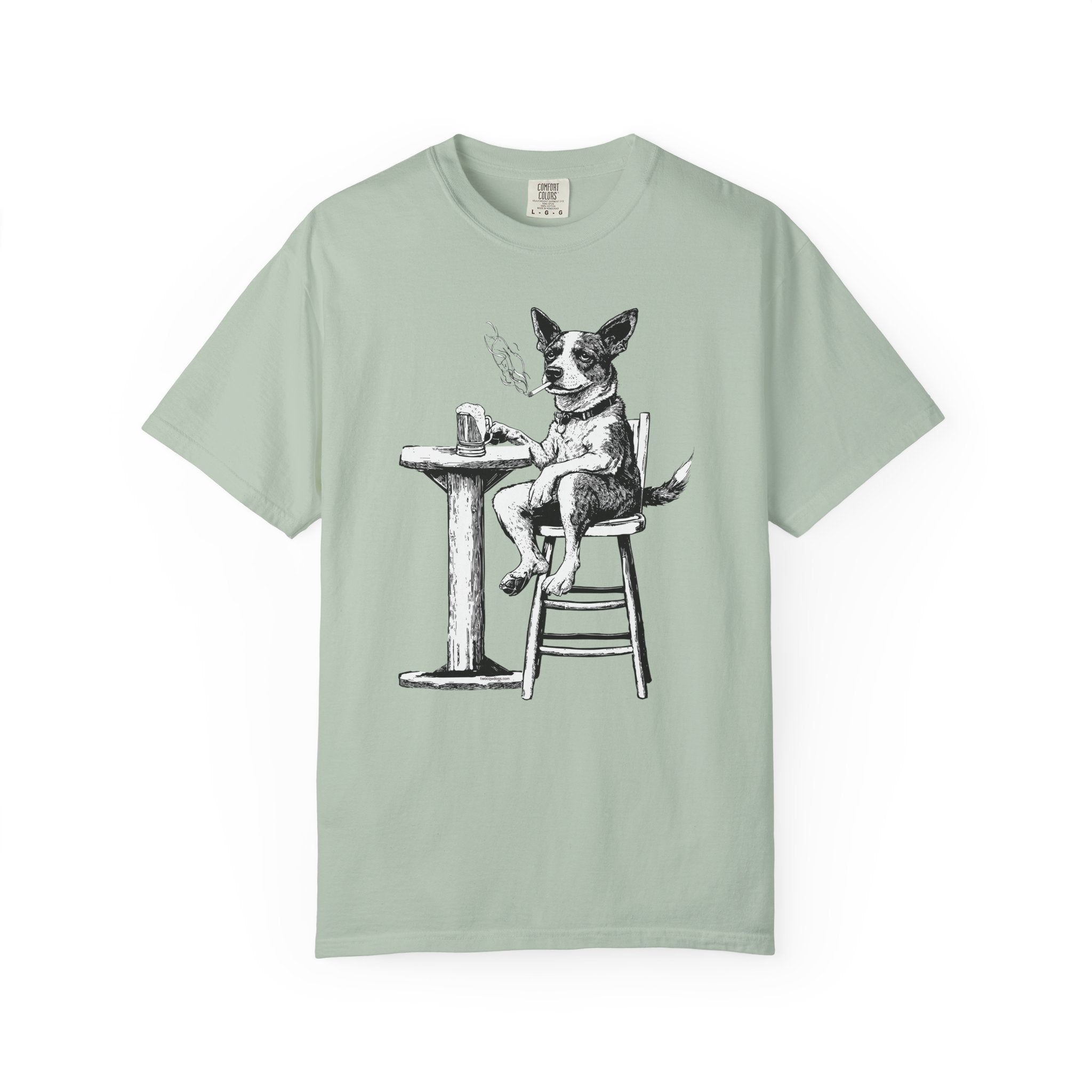 Dog Drinking Beer T-Shirt for Dog Lovers