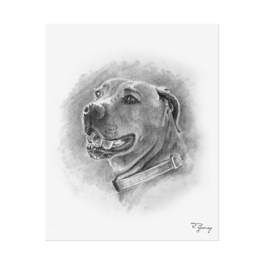 Black Mouth Cur, Custom Print