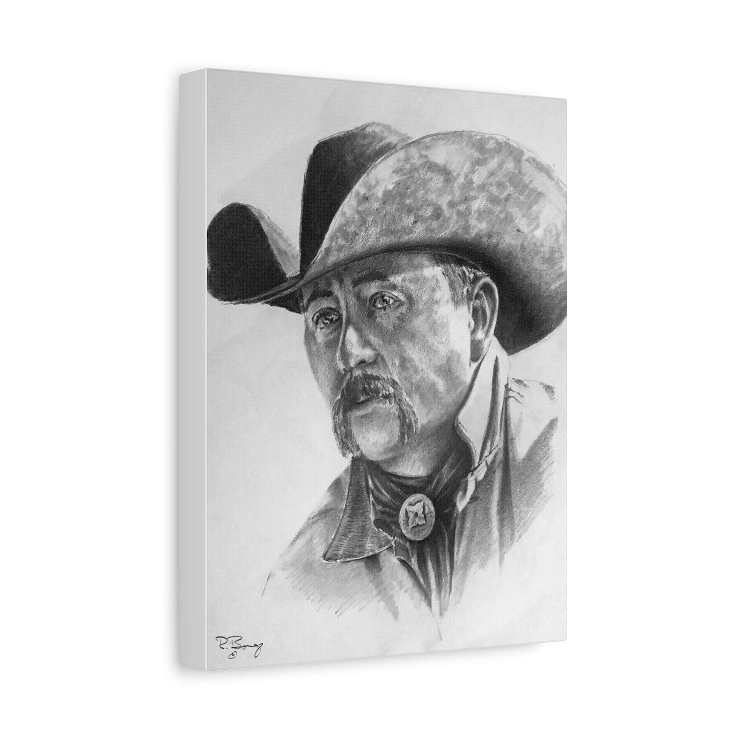 New Mexico Cowboy, Custom Stretched Canvas